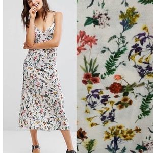 Pull&Bear Botanical Print Maxi Dress L